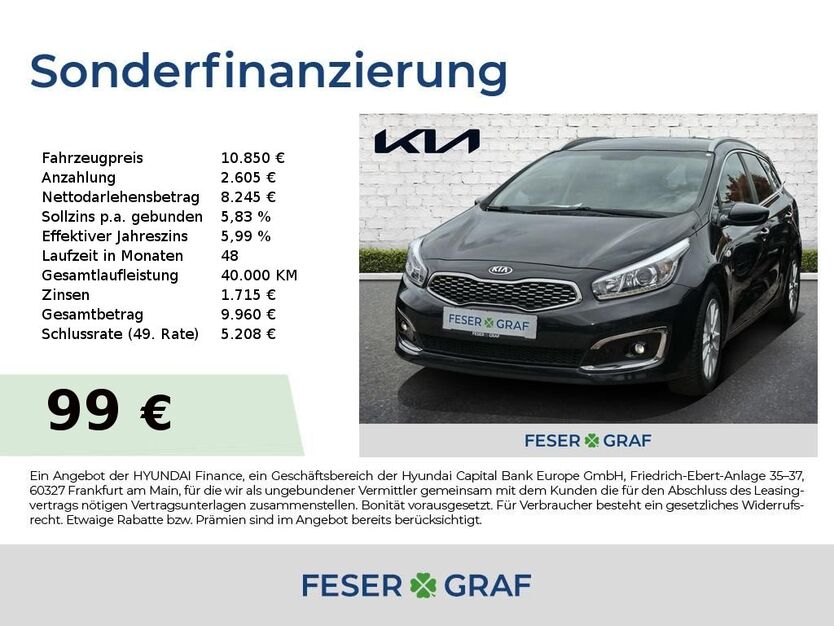 Kia ceed Sportswagon 139.300 km 10.850 € Roth 91154