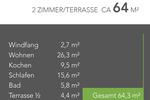 Terrassenwohnung Leutershausen Sachsen - 2 Zimmer, 64 m&sup2;, 840&euro; | Angebot:26064953