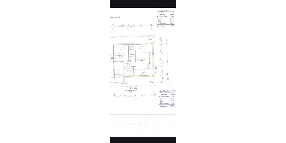 Dachgeschoßwohnung Singen (Hohentwiel) - 2 Zimmer, 47 m&sup2;, 128.000&euro; | Angebot:26606974