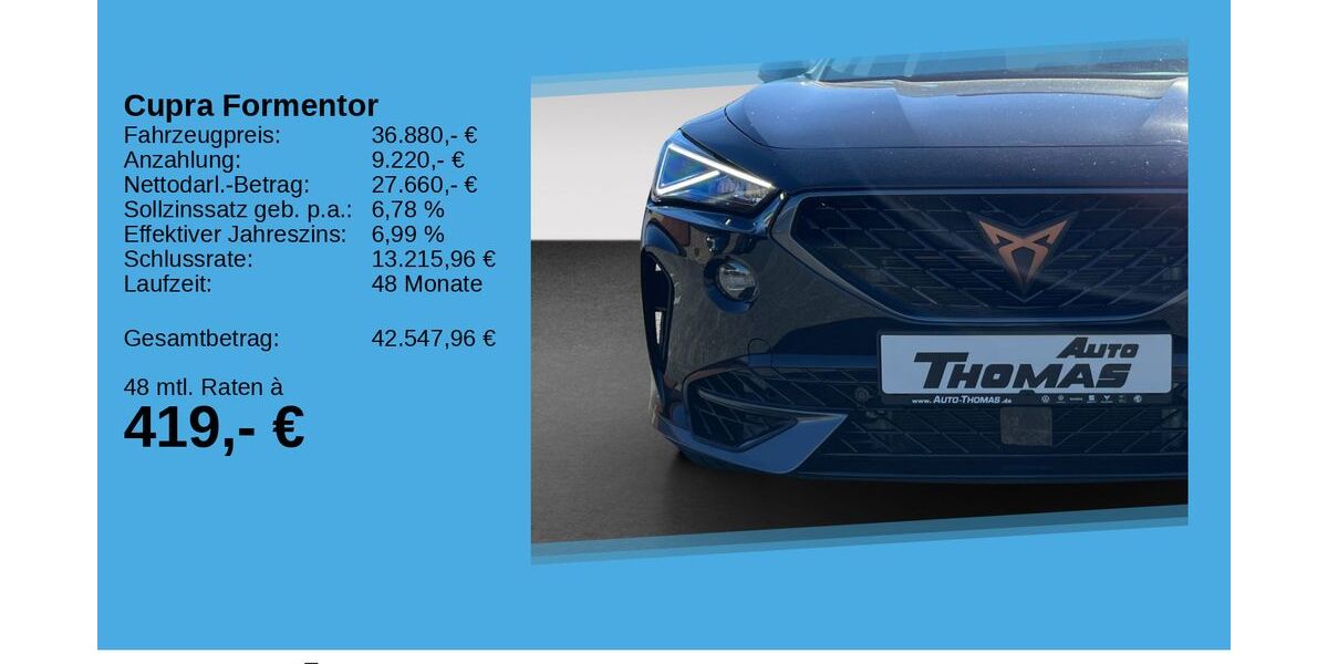Cupra Formentor 17.951 km 35.180 &euro; Hennef 53773