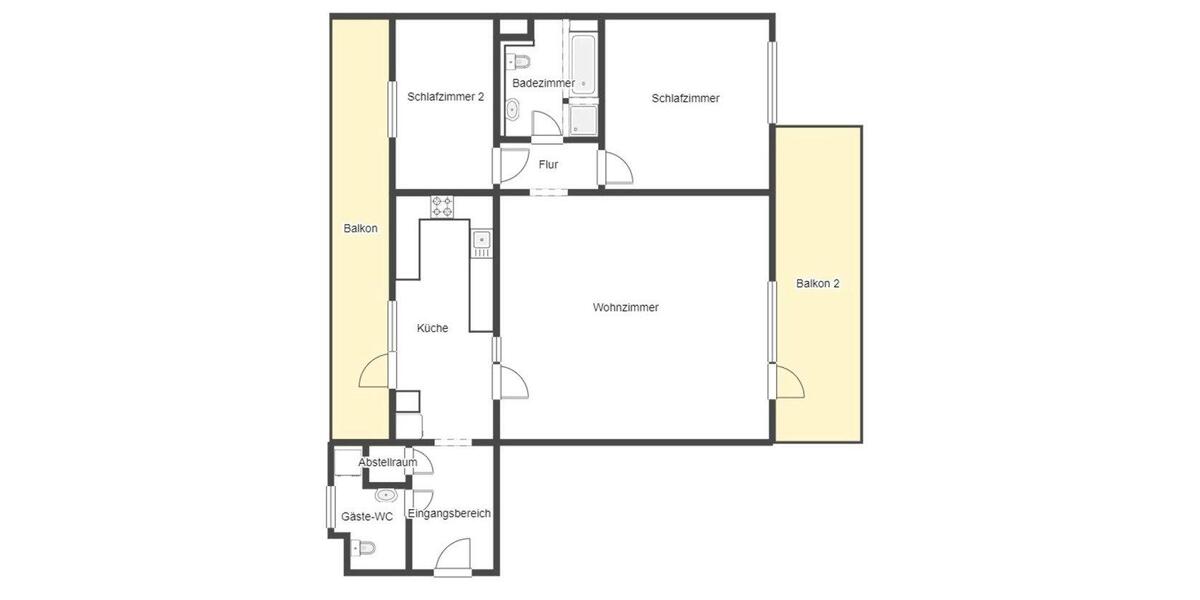 Etagenwohnung Ludwigshafen am Rhein - 3 Zimmer, 108 m&sup2;, 990&euro; | Angebot:26026869