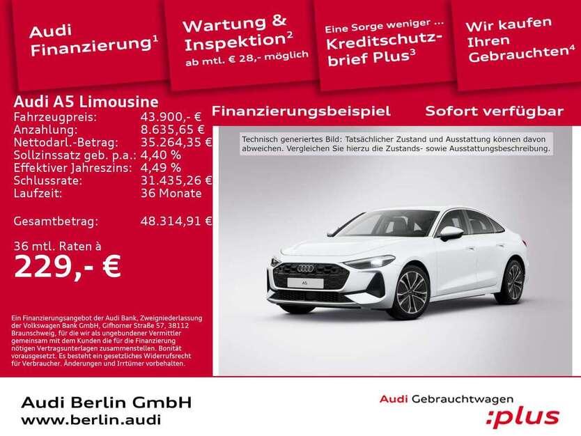 Audi A5 27.716 km 43.900 € Berlin 12489