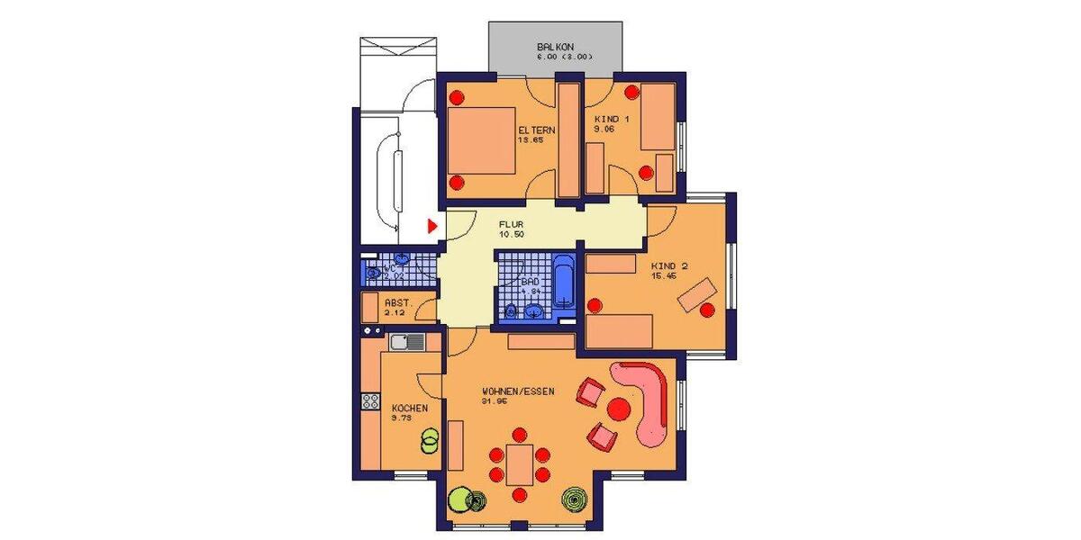 Erdgeschoßwohnung Ihringen - 4 Zimmer, 102 m&sup2;, 359.000&euro; | Angebot:26123035