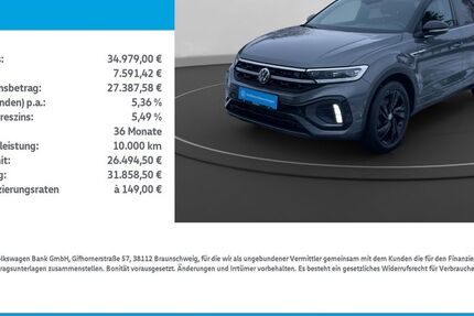 VW T-Roc 24.350 km 34.589 &euro; Leinefelde-Worbis/DE 37327