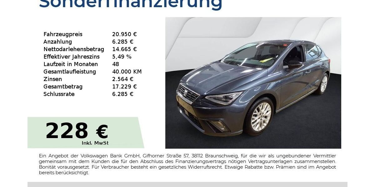 Seat Ibiza 20.850 km 20.950 &euro; Nürnberg 90441