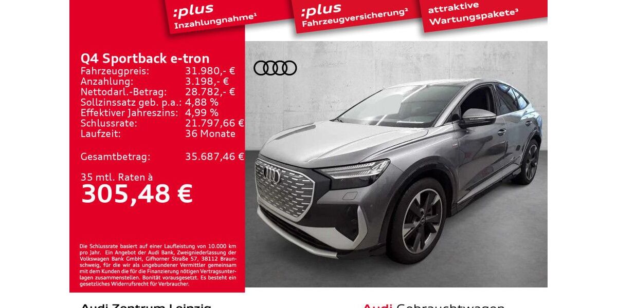 Audi Q4 e-tron 25.199 km 31.980 &euro; Leipzig 04129