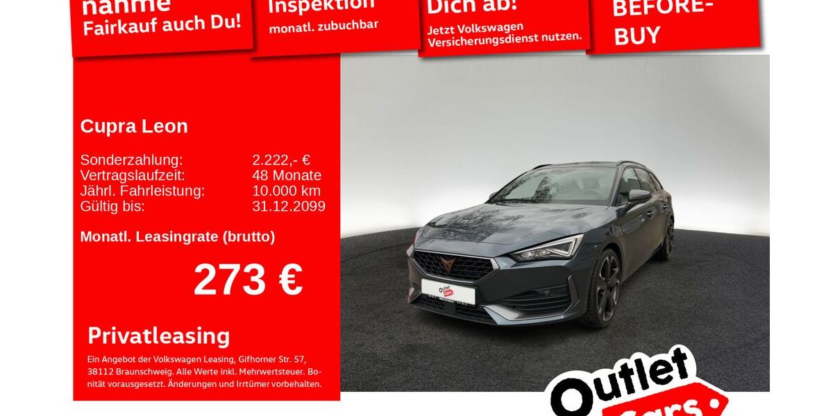 Cupra Leon 33.857 km 26.870 &euro; Senden 89250