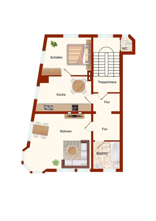 Dreifamilienhaus mit 2 freien Wohnungen und Potenzial