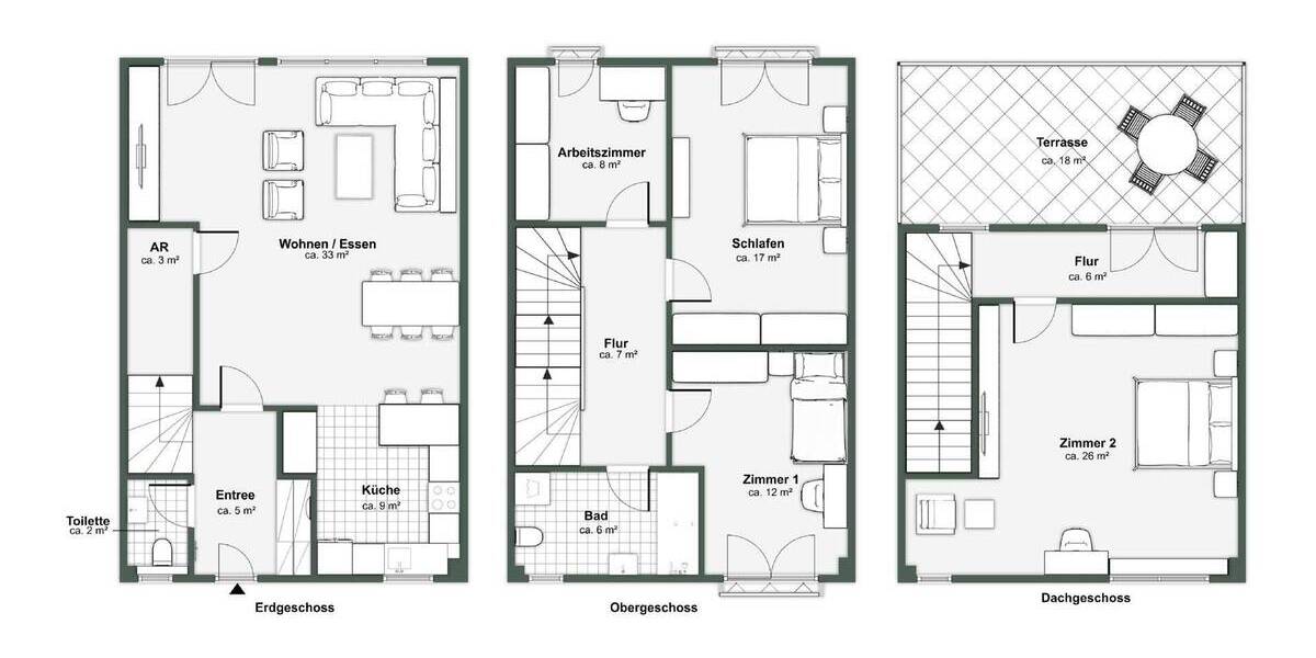 Reihenendhaus Werneuchen Weesow - 5 Zimmer, 144 m&sup2;, 526.000&euro; | Angebot:25778371
