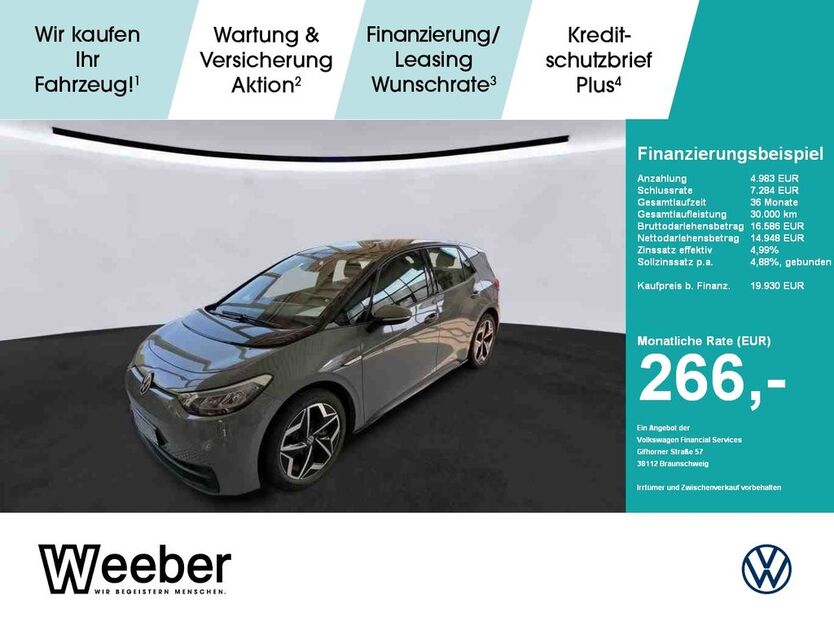 VW ID.3 31.580 km 19.639 € Weil der Stadt 71263