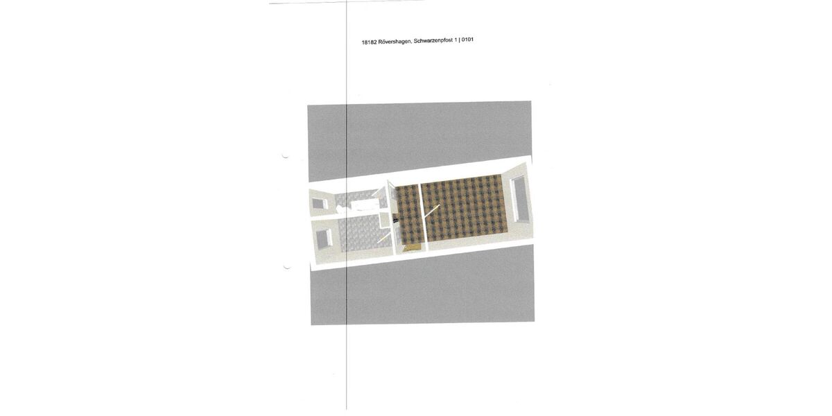 Attraktive Singlewohnung (1 Z., 31,5 m²), Wanne+Keller, ruhige Lage Rövershagen OT Schwarzpfost - Etagenwohnung Rövershagen OT Schwarzenpfost Schwarzenpfost | Angebot:26633784