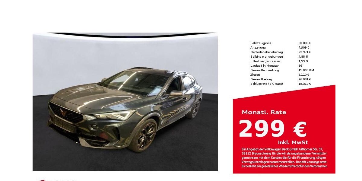 Cupra Formentor 39.908 km 30.880 &euro; Bielefeld 33609