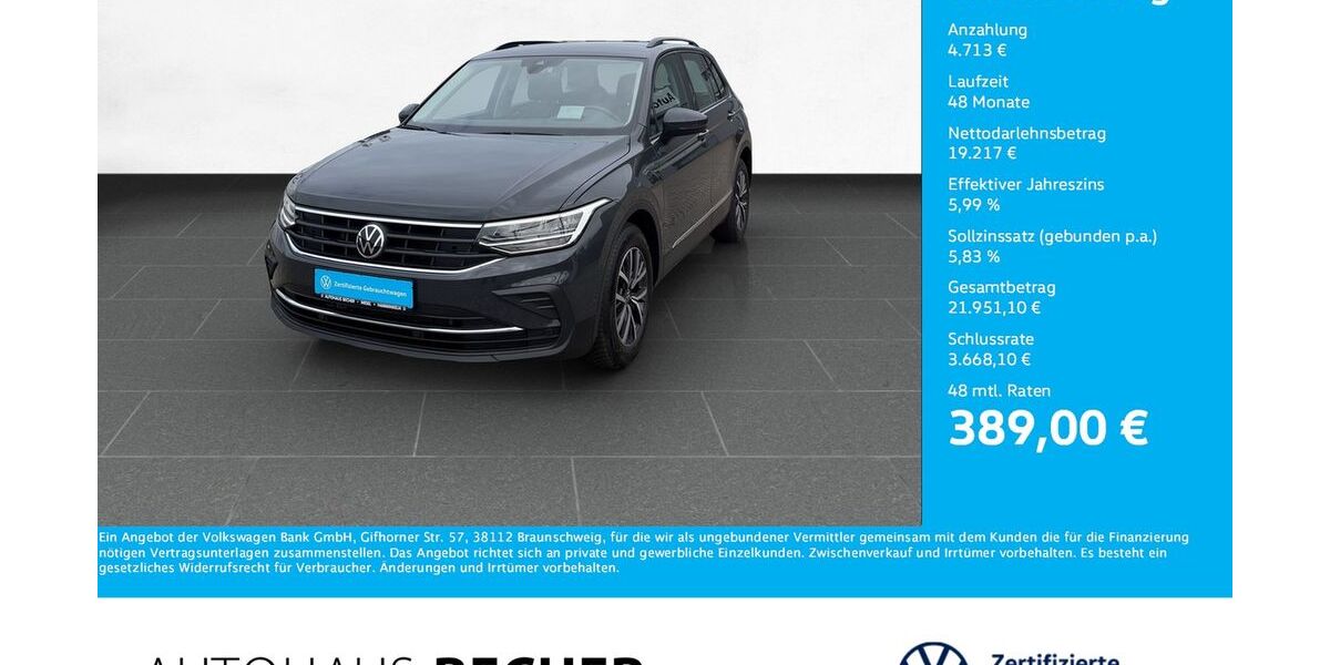 VW Tiguan 74.372 km 23.930 &euro; Wesel 46485