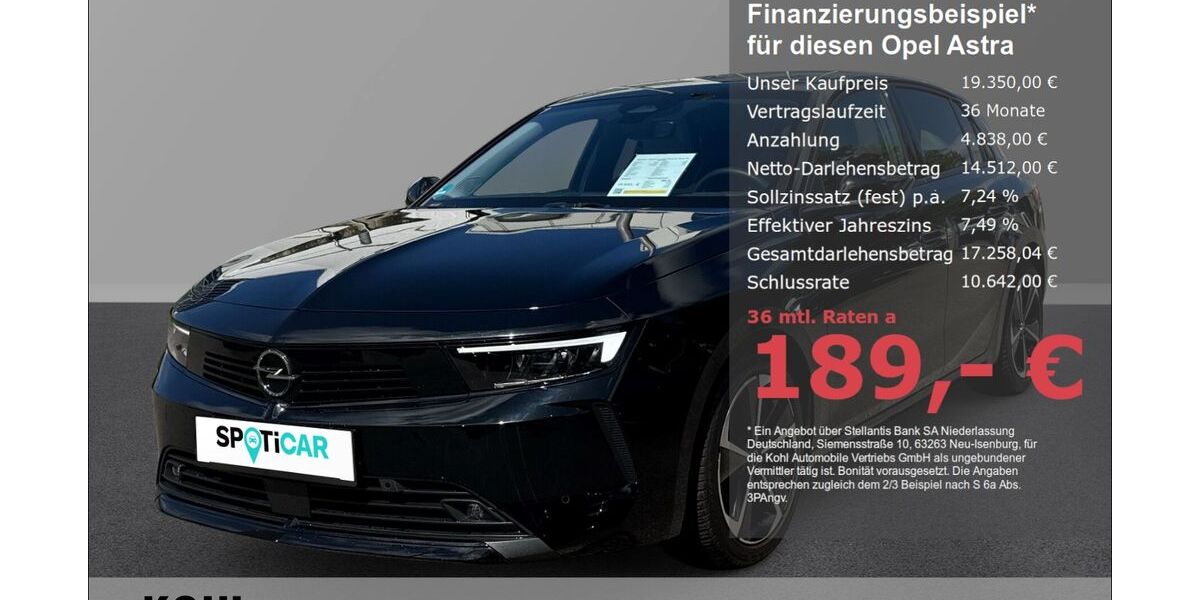 Opel Astra 17.000 km 19.350 &euro; Aachen 52078