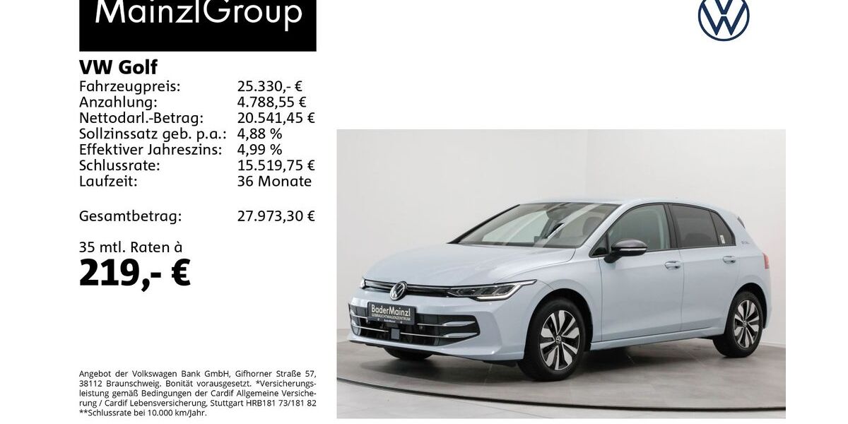 VW Golf 19.150 km 25.160 &euro; Feldkirchen/Westerham 83620