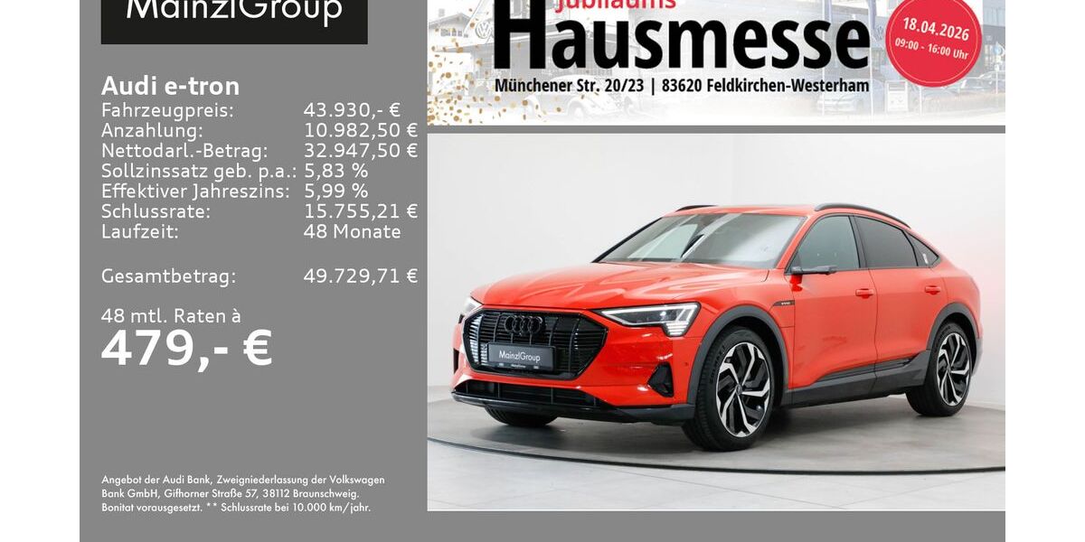 Audi e-tron 66.553 km 43.930 &euro; Feldkirchen/Westerham 83620