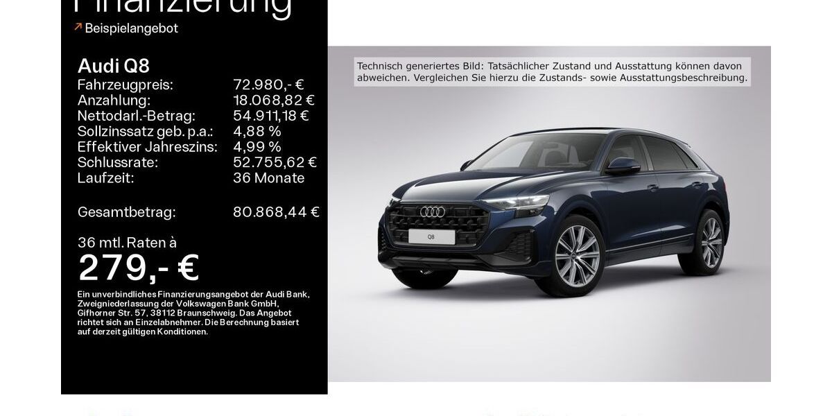 Audi Q8 27.518 km 72.980 &euro; Hofheim 65719