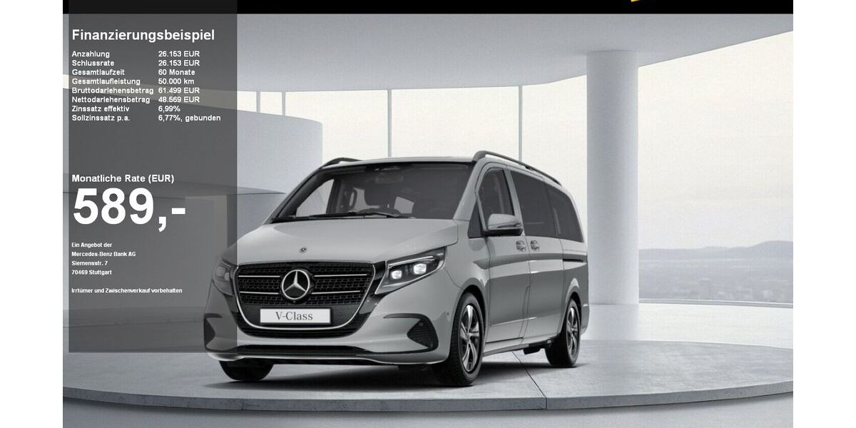 Mercedes-Benz V 220 9.999 km 74.722 &euro; Bad Segeberg 23795