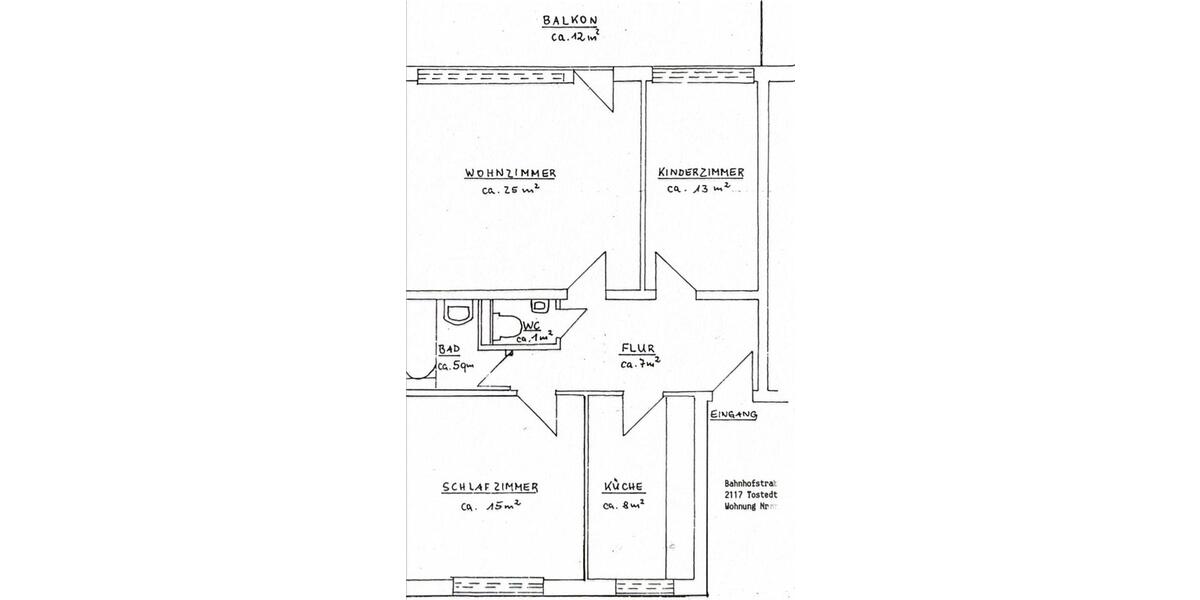 Etagenwohnung Tostedt - 3 Zimmer, 79 m&sup2;, 325.000&euro; | Angebot:26564751