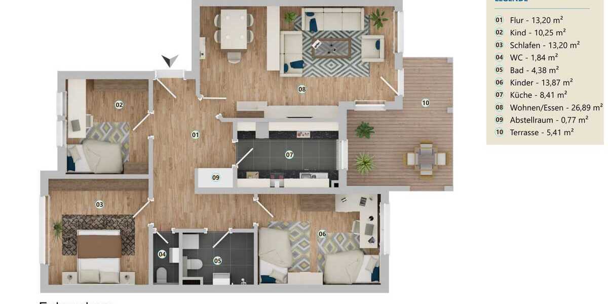 modernes Wohnen am Grüngürtel 4 zimmer