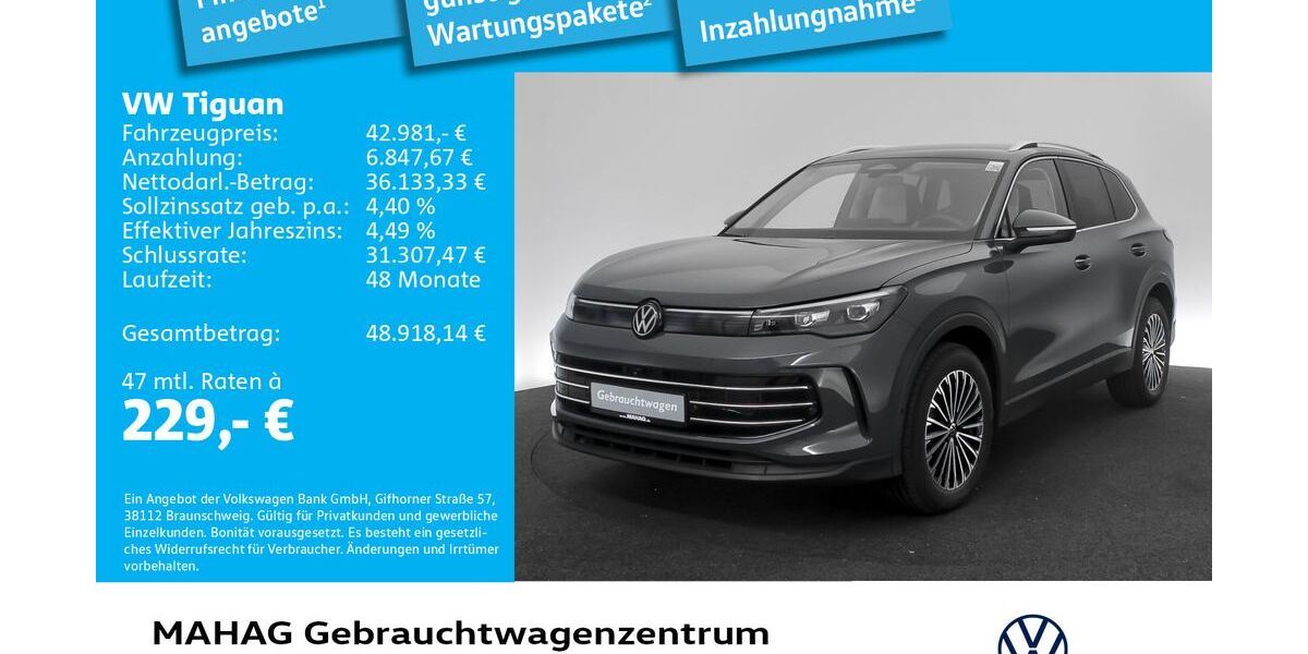 VW Tiguan 5.395 km 41.294 &euro; München 80935