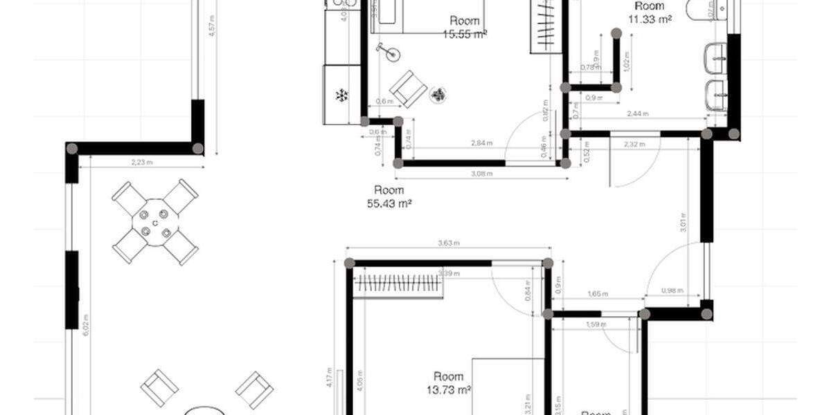 Etagenwohnung Schlüchtern - 3 Zimmer, 85 m&sup2;, 890&euro; | Angebot:25400124