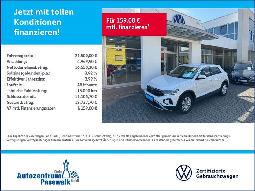 VW T-Roc 18.985 km 21.500 € Woldegk 17348