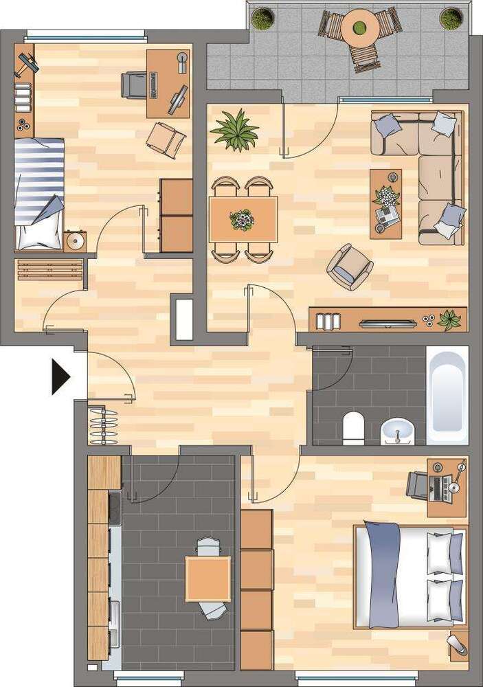 Wohnung zum Mieten in Witten 609 € 72.84 m²