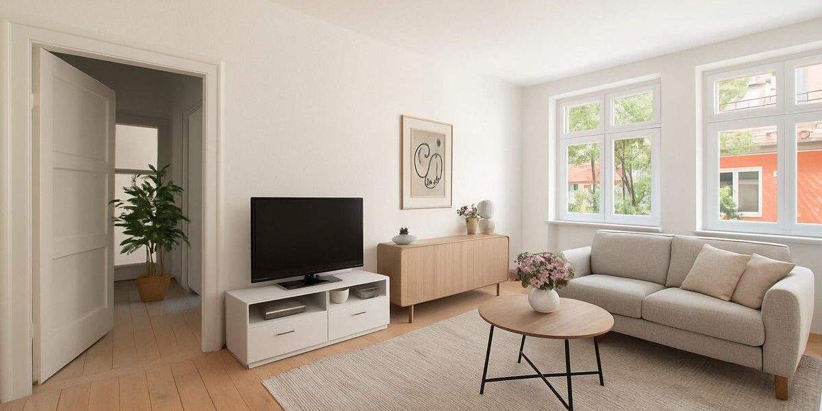 Lichtdurchflutete Zweizimmerwohnung in hervorragender Lage von Schwerin 2 zimmer