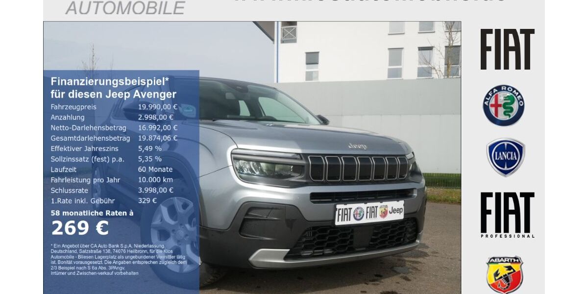 Jeep Avenger 4.367 km 19.990 &euro; Marpingen 66646