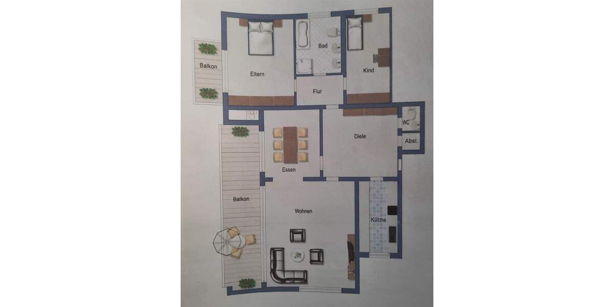 Etagenwohnung Bad Wildbad im Schwarzwald Bad Wildbad - 4 Zimmer, 280.000&euro; | Angebot:25566547