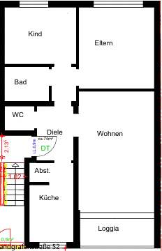 Wohnung zum Mieten in Troisdorf 1.000 € 73 m²