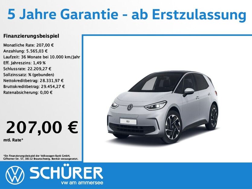 VW ID.3 9.203 km 33.897 € Dießen am Ammersee 86911