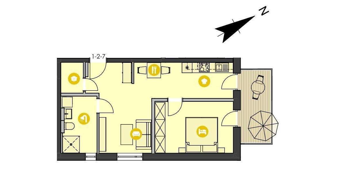 Etagenwohnung Dinkelsbühl - 2 Zimmer, 55 m&sup2;, 286.000&euro; | Angebot:25939233
