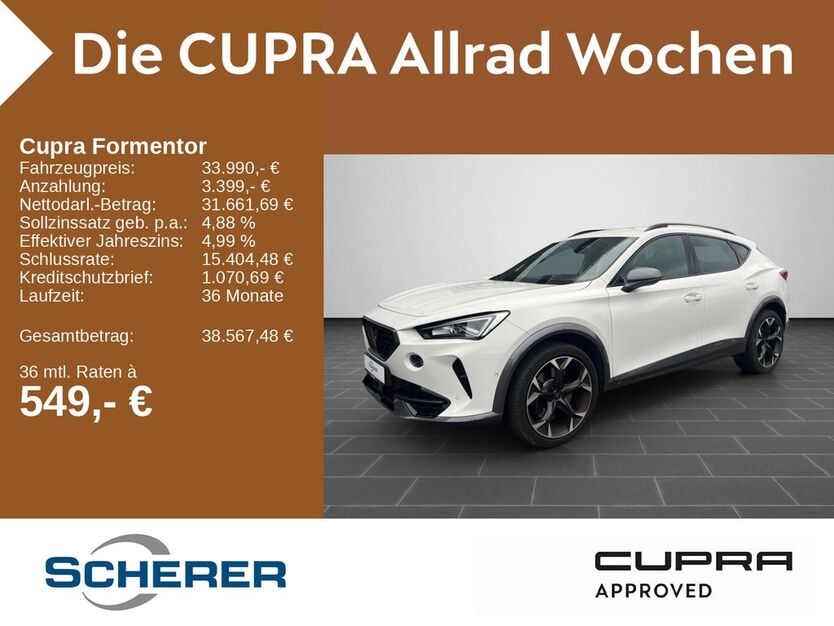 Cupra Formentor 19.300 km 32.990 € Neustadt a.d. Weinstraße 67433