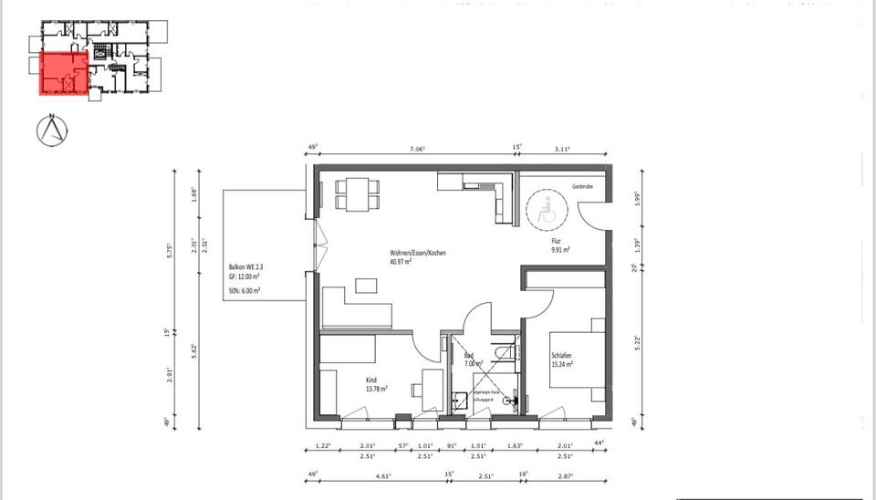 Erdgeschoßwohnung Friedland - 3 Zimmer, 93 m&sup2;, 465.000&euro; | Angebot:25304099