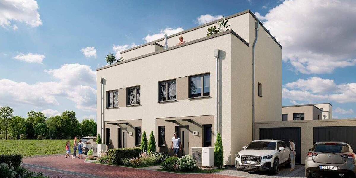 Doppelhaushälfte in ruhiger Feldrandlage mit Dachterrasse und Dachstudio 4 zimmer