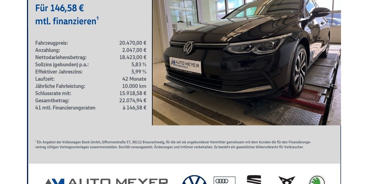 VW Golf 61.383 km 20.470 &euro; Ochsenfurt 97199