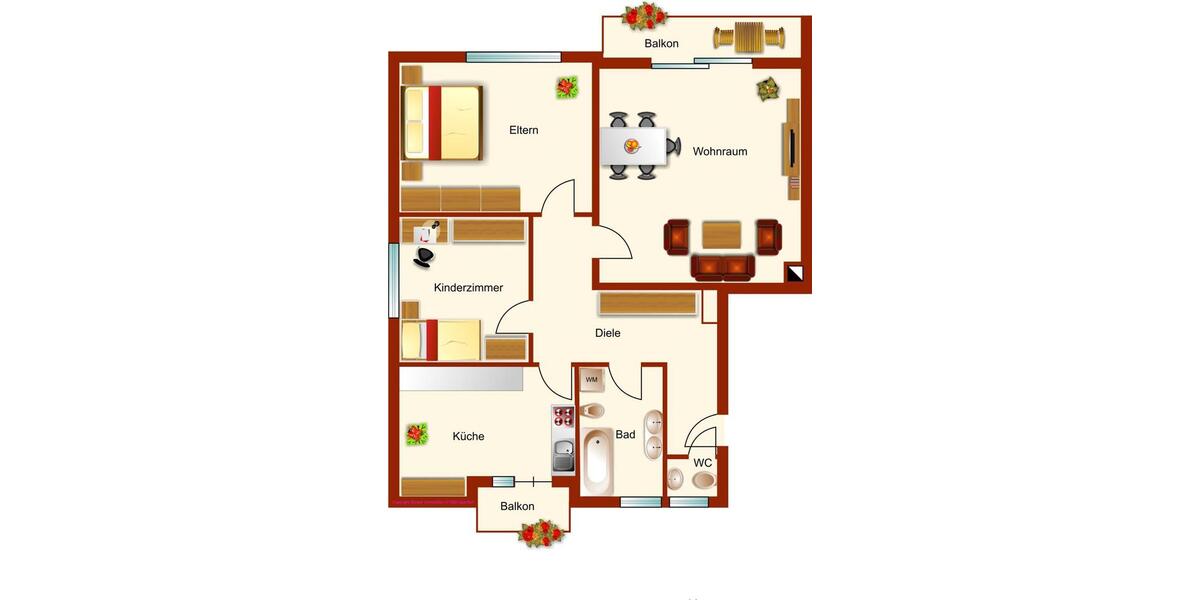 Etagenwohnung Erlangen Alterlangen - 3 Zimmer, 90 m&sup2;, 320.000&euro; | Angebot:26320584