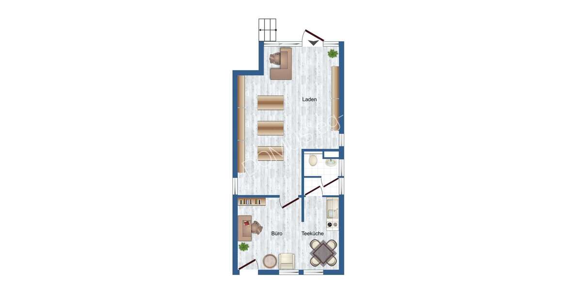 Praktische Gewerbeeinheit für BüroPraxis oder Einzelhandel - Wohn- & Geschäftshaus Wurzen Altstadt | Angebot:16936749