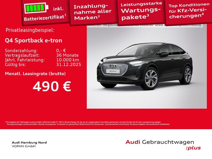 Audi Q4 e-tron 8.289 km 47.990 € Hamburg 22419
