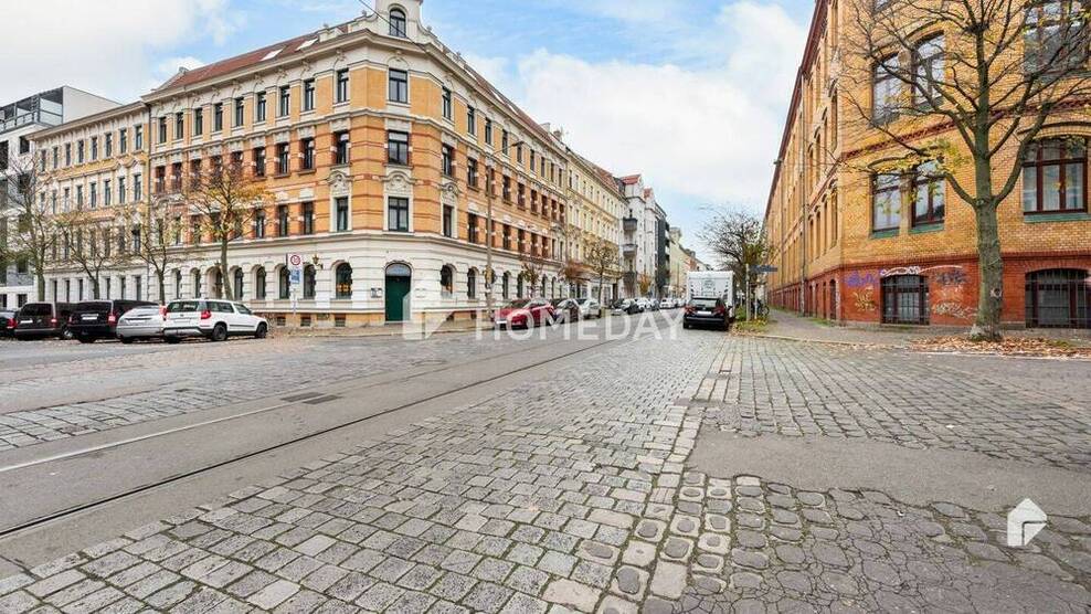 Attraktive 47 m²-Wohnung mit Terrasse in saniertem Jugendstilhaus in Stötteritz 1 zimmer