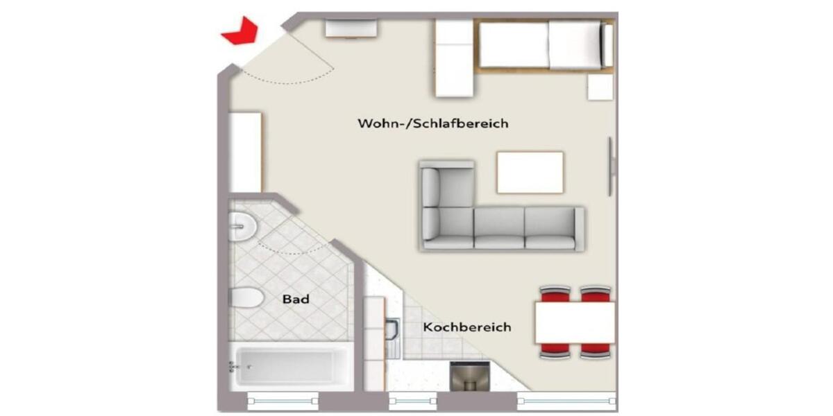 Kapitalanlage - 1 Zimmer Wohnung mit Mietgarantie über 5% Rendite 1 zimmer