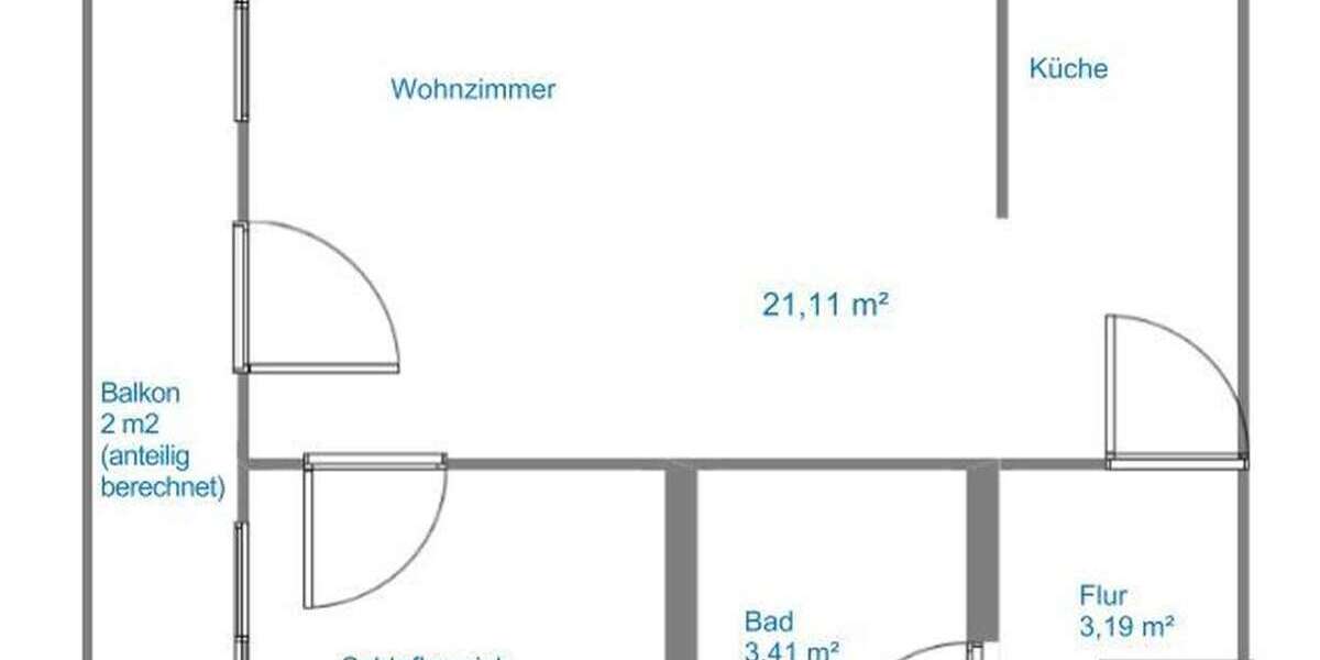 Wohnung zum Mieten in Teutschenthal 198 € 35 m² 2 zimmer