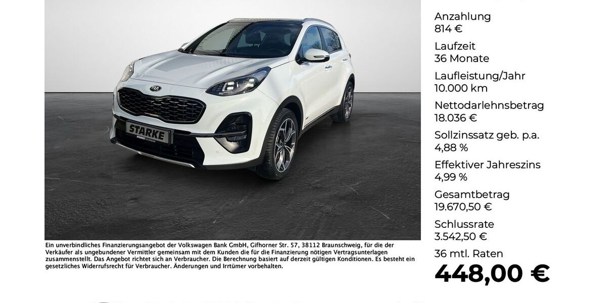 Kia Sportage 89.520 km 17.889 &euro; Georgsmarienhütte (Osnabrück) 49124