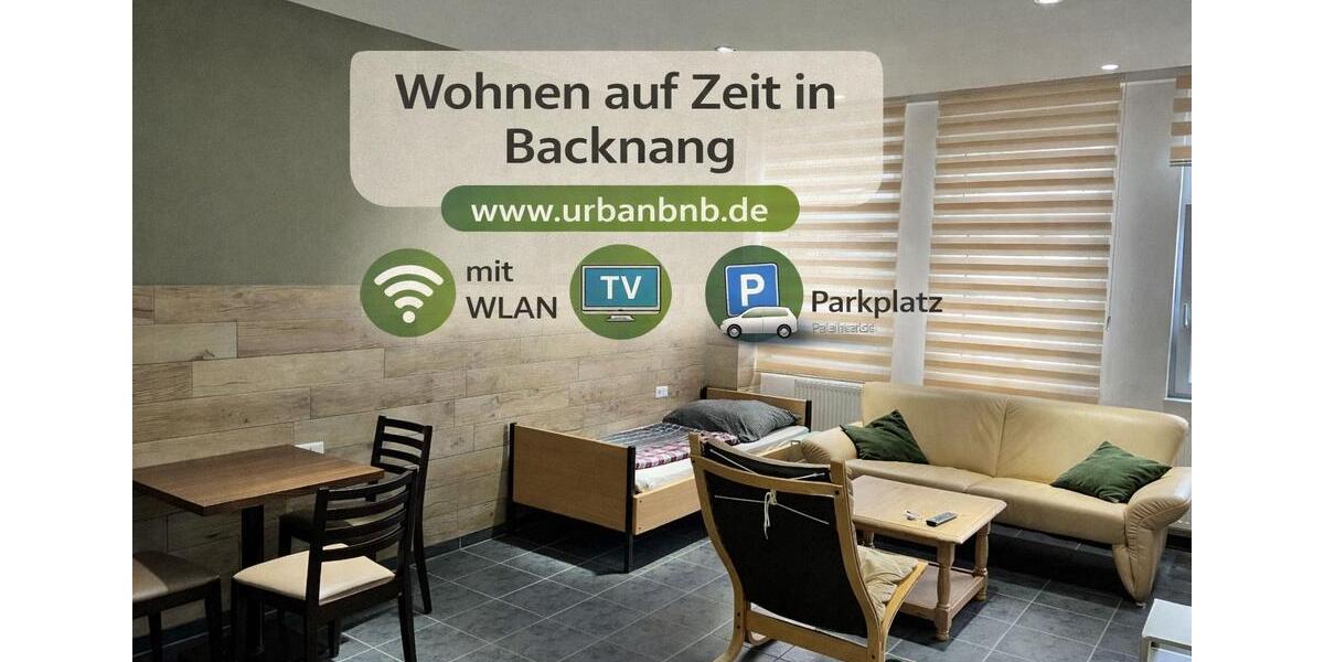 Wohnen auf Zeit Backnang - 1 Zimmer, 38 m&sup2;, 1.450&euro; | Angebot:26210782