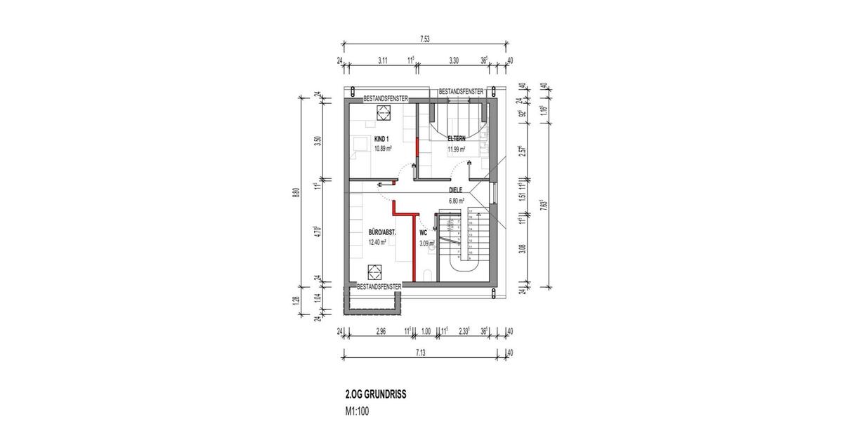 Maisonettenwohnung Neuwied Block - 4 Zimmer, 100 m&sup2;, 1.250&euro; | Angebot:26033594
