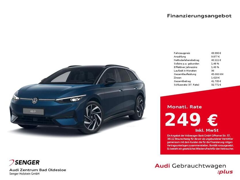 VW ID.7 16.600 km 49.990 € Bad Oldesloe 23843
