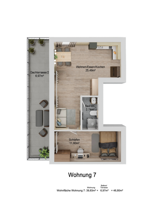 Wohnung zum Kaufen in Pfaffenhofen 294.400 € 46.8 m²