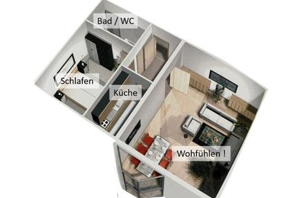 Top-Wohnen oder Top-Rendite: schicke 2 Zi-Wohnung Saar-Karree!